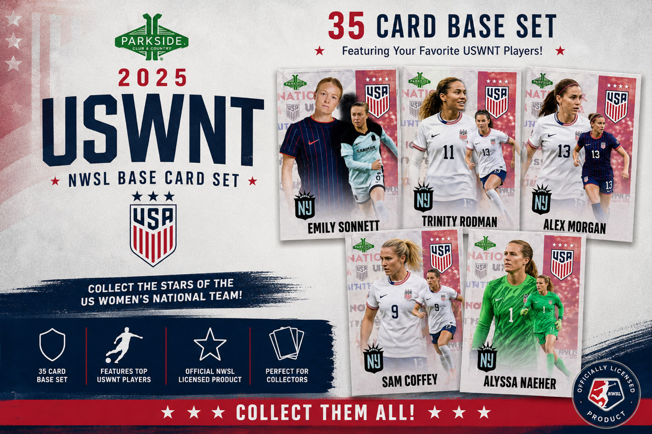 2025 Parkside Club & Country USWNT NWSL Complete 35 Card Base Set USA