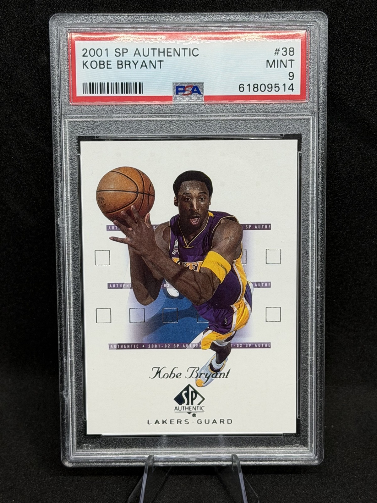 2001-02 SP Authentic - Kobe Bryant #38 2001-02 SP Authentic - Kobe Bryant #38
