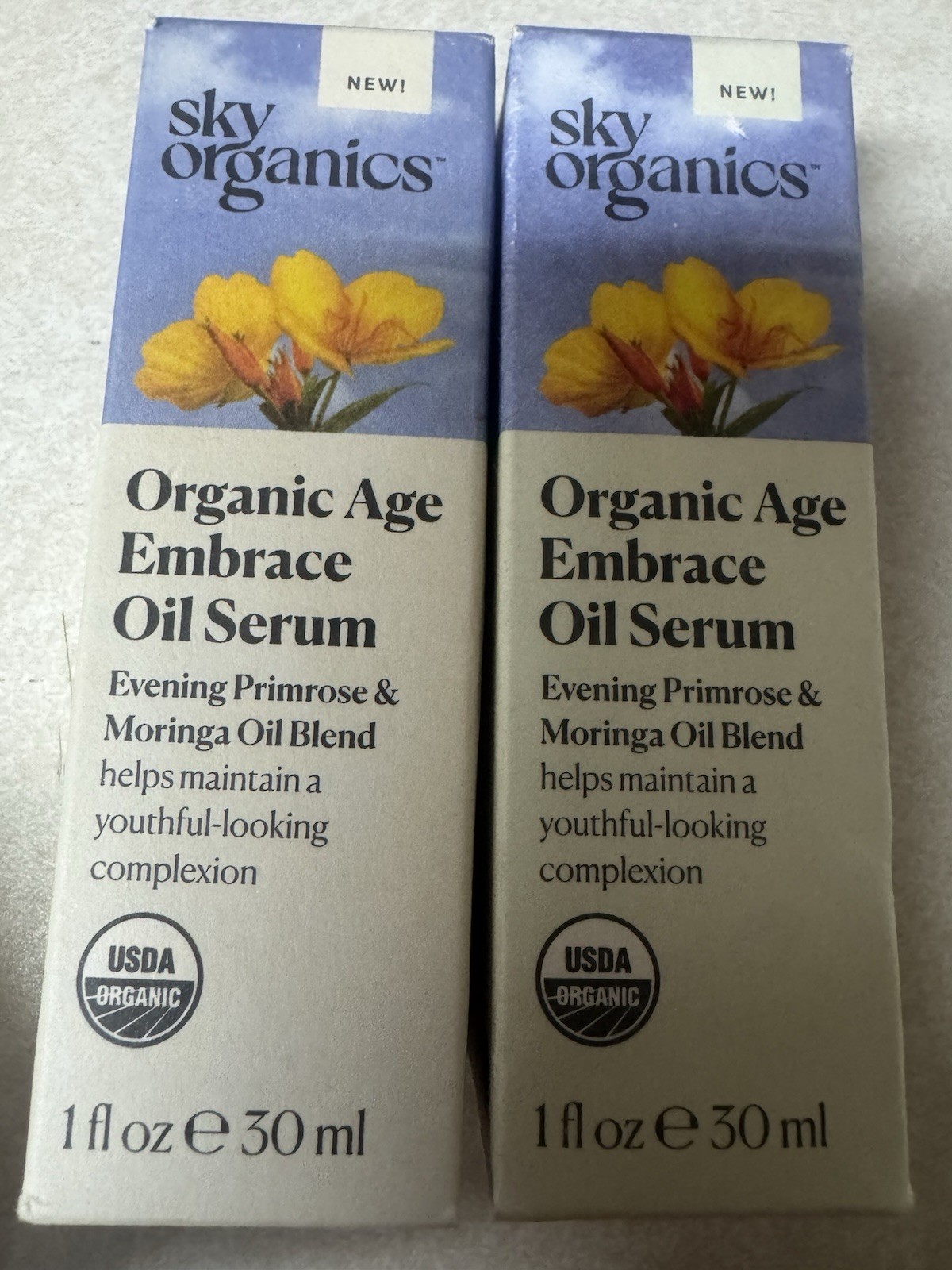 Sky Organics Organic Age Embrace Oil Serum 1oz Evening Primrose, Moringa 2 Pack Sky Organics Organic Age Embrace Oil Serum 1oz Evening Primrose, Moringa 2 Pack