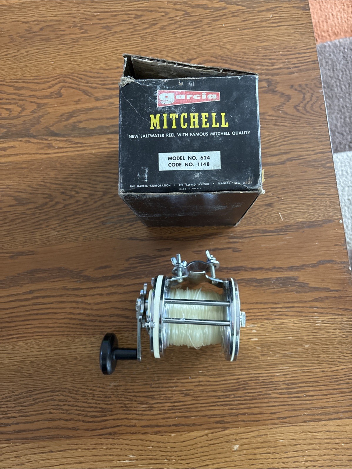 Mitchell Garcia saltwater reel number 624 made in France. MINT Condition. Mitchell Garcia saltwater reel number 624 made in France. MINT Condition.