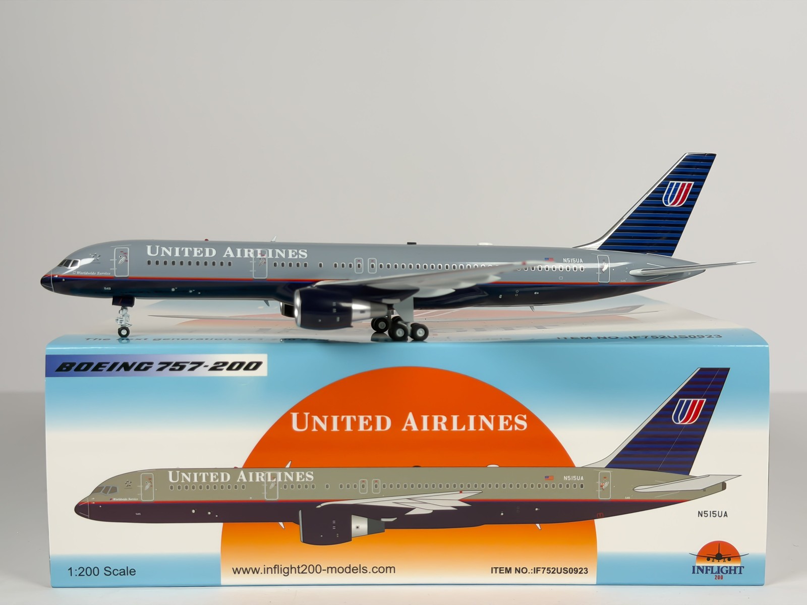 United Airlines Boeing 757-200 1:200 InFlight200 N515UA (IF752US0923)