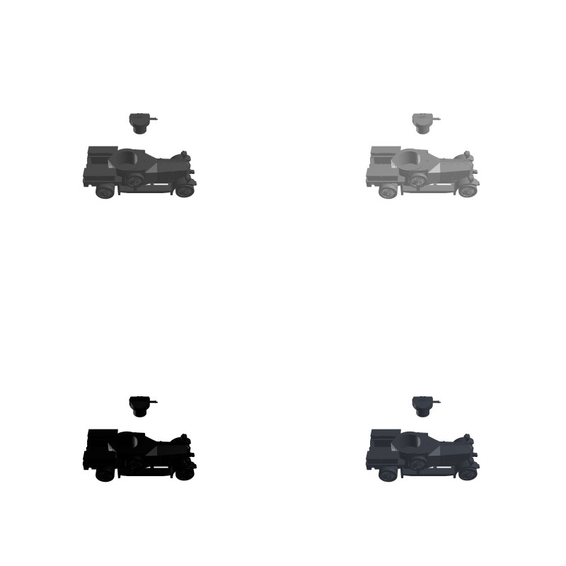Grey Resin Vol A 3 Pack UK British Tanks & Vehicles 15mm 1/100 WWII Wargames