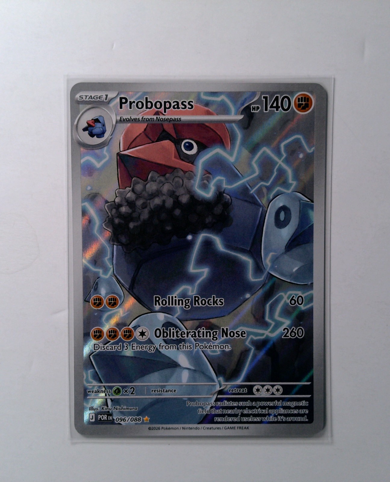 Probopass 096/88 - Illustration Rare IR Perfect Order Pokemon TCG - Near Mint Probopass 096/88 - Illustration Rare IR Perfect Order Pokemon TCG - Near Mint