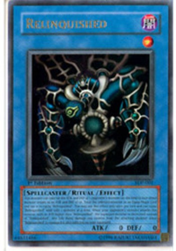 Heavily Played, English Yu Gi Oh Relinquished - SDP-001 - Ultra Rare - Unlimited