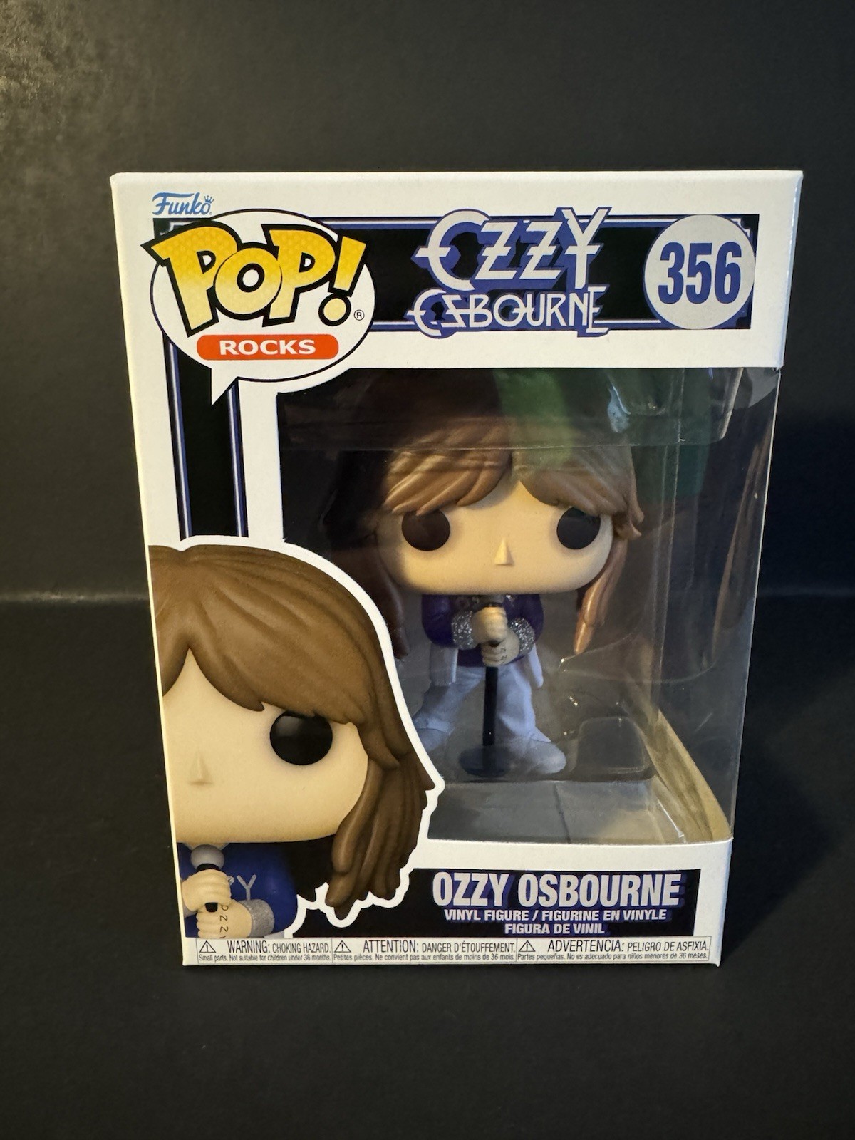 Funko Pop Rocks Ozzy Osbourne Vinyl Figure with Microphone Stand 356 Funko Pop Rocks Ozzy Osbourne Vinyl Figure with Microphone Stand 356