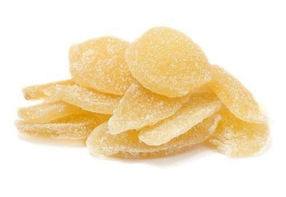 Crystallized Ginger Slices Sulfured by It\'s Delish, Bulk 5 LBS