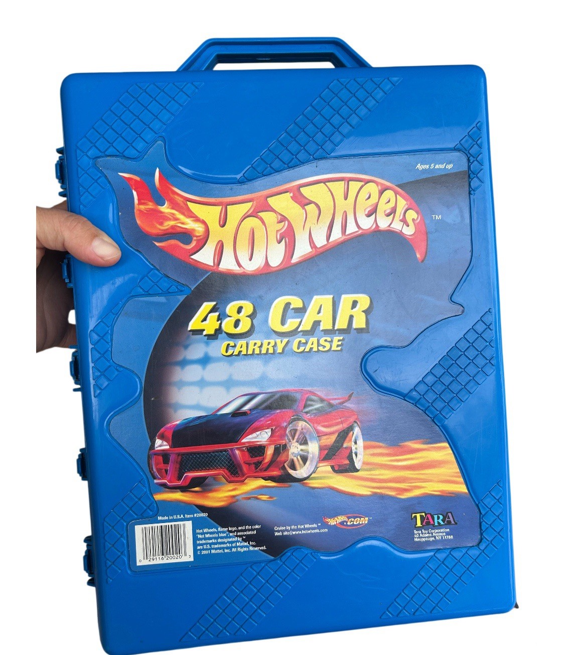 Vintage 2001 MATTEL HOT WHEELS RACING 48 CAR CARRY CASE BY TARA FULL  READ