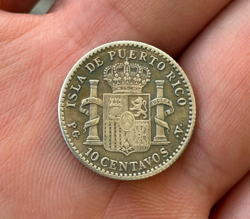 10 centavos 1896 Isla Puerto rico Alfonso XIII 10 centavos 1896 Isla Puerto rico Alfonso XIII