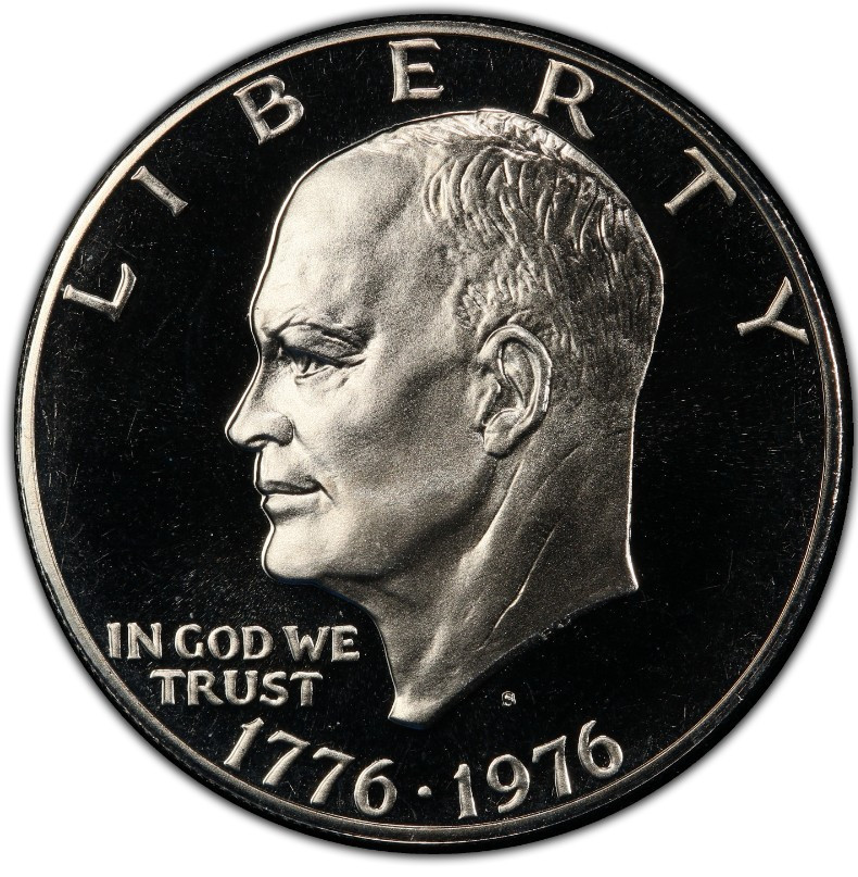 1776-1976-S Type 2 Clad Proof Bicentennial Eisenhower Dollar 1$