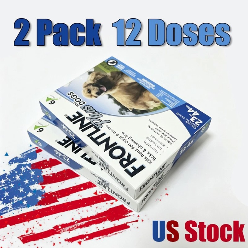 2 Pack For Dogs 23-44 lbs ,12 DOSES ,BRAND NEW, SEALED,US Stock,Exp 02/2028+ 2 Pack For Dogs 23-44 lbs ,12 DOSES ,BRAND NEW, SEALED,US Stock,Exp 02/2028+