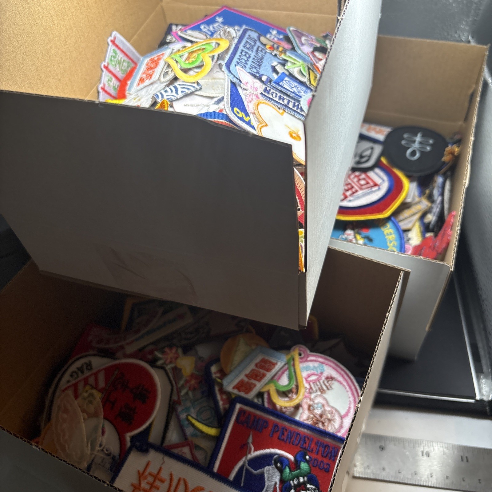 Mystery Lot Of 100 + Crests/Patches.  Sports / Locations.  Great Value 
