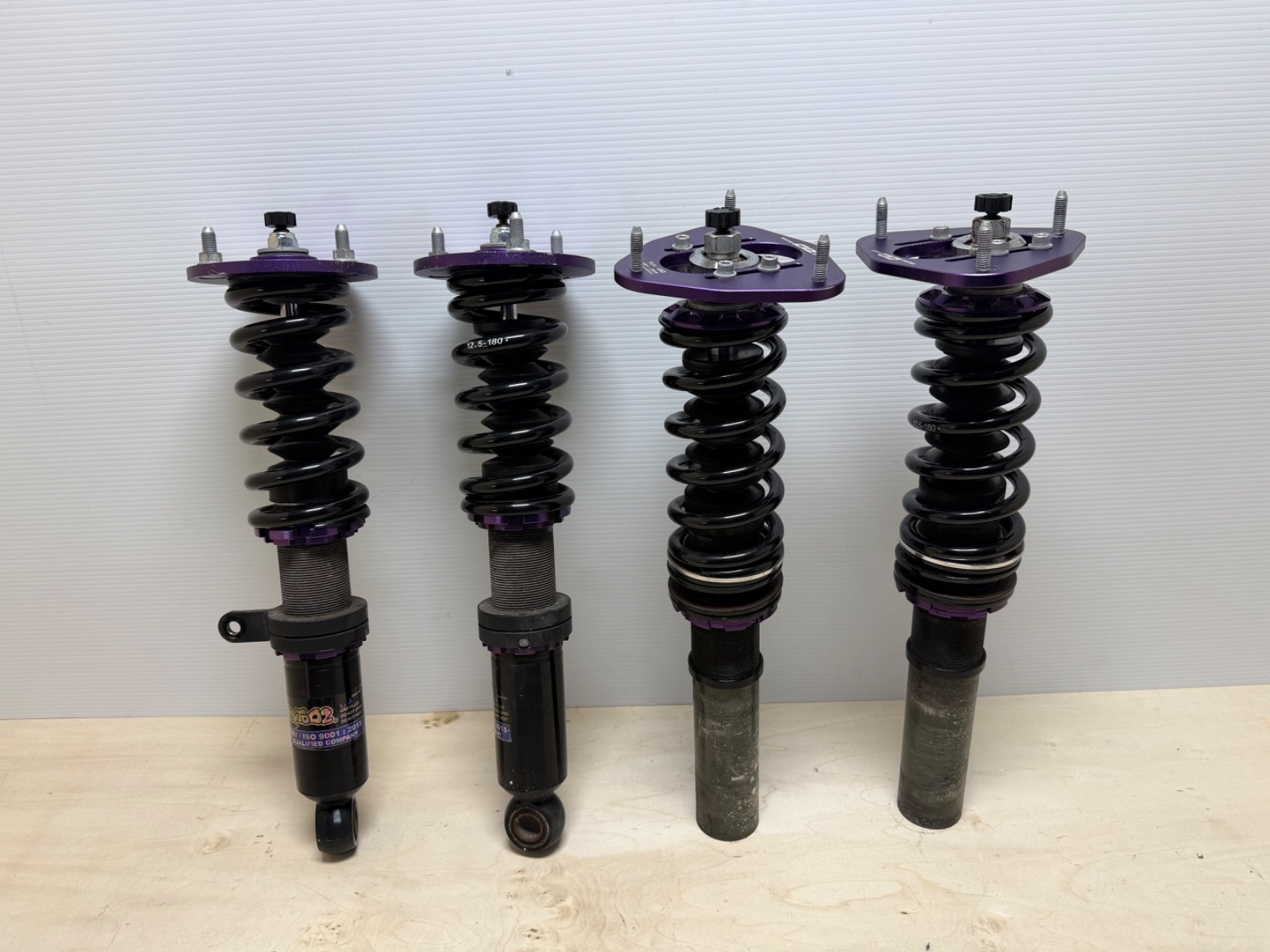 99-05 Porsche 911 996 Front & Rear D2 Racing RS Series Coilovers Shocks Set 4