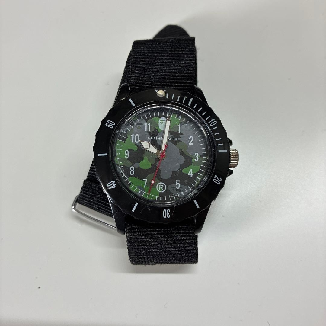 A BATHING APE Camouflage Watch