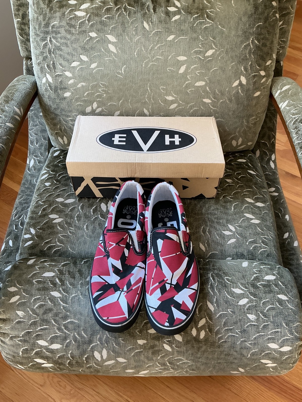 Eddie Van Halen EVH Frankenstein 5150 SLIP on Unisex, Size 10 Van Halen Eddie Van Halen EVH Frankenstein 5150 SLIP on Unisex, Size 10 Van Halen