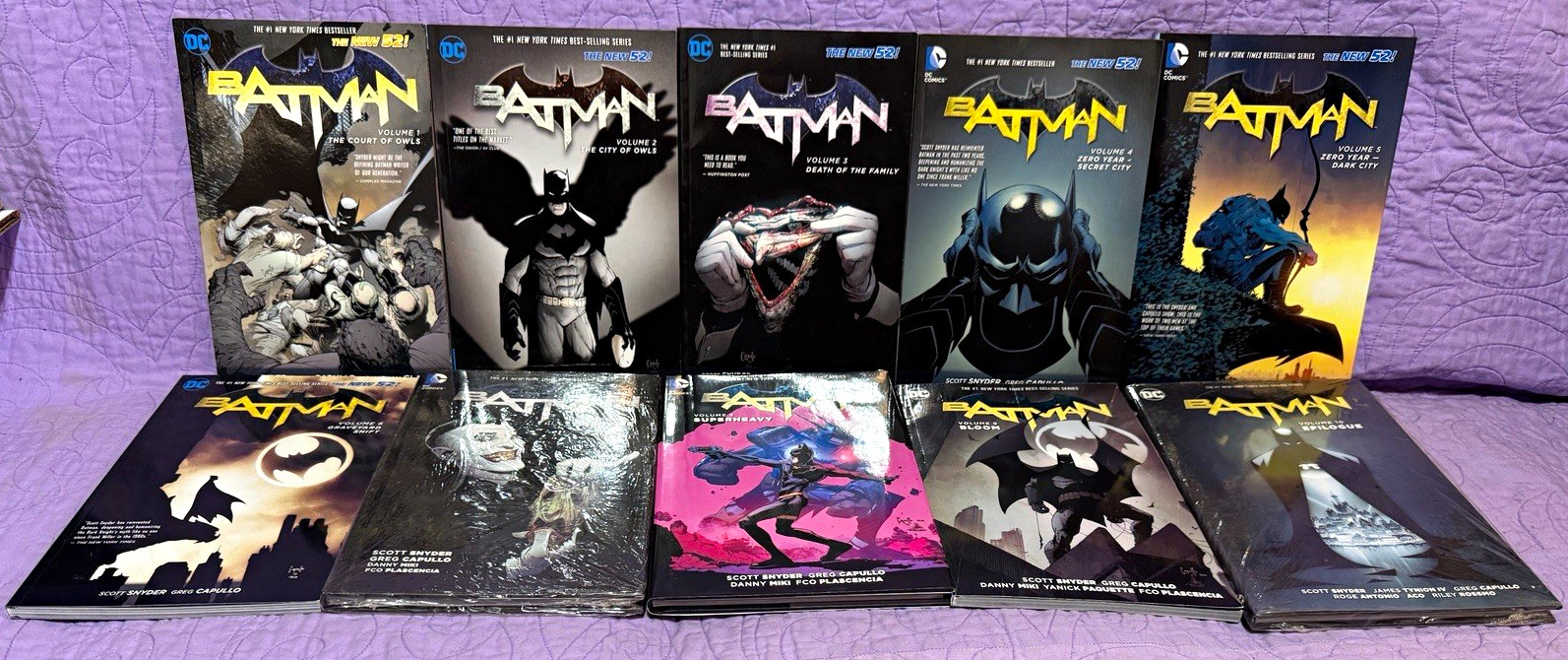 Batman New 52 Volumes 1-10 Complete Scott Snyder Greg Capullo HC TPB DC Comics