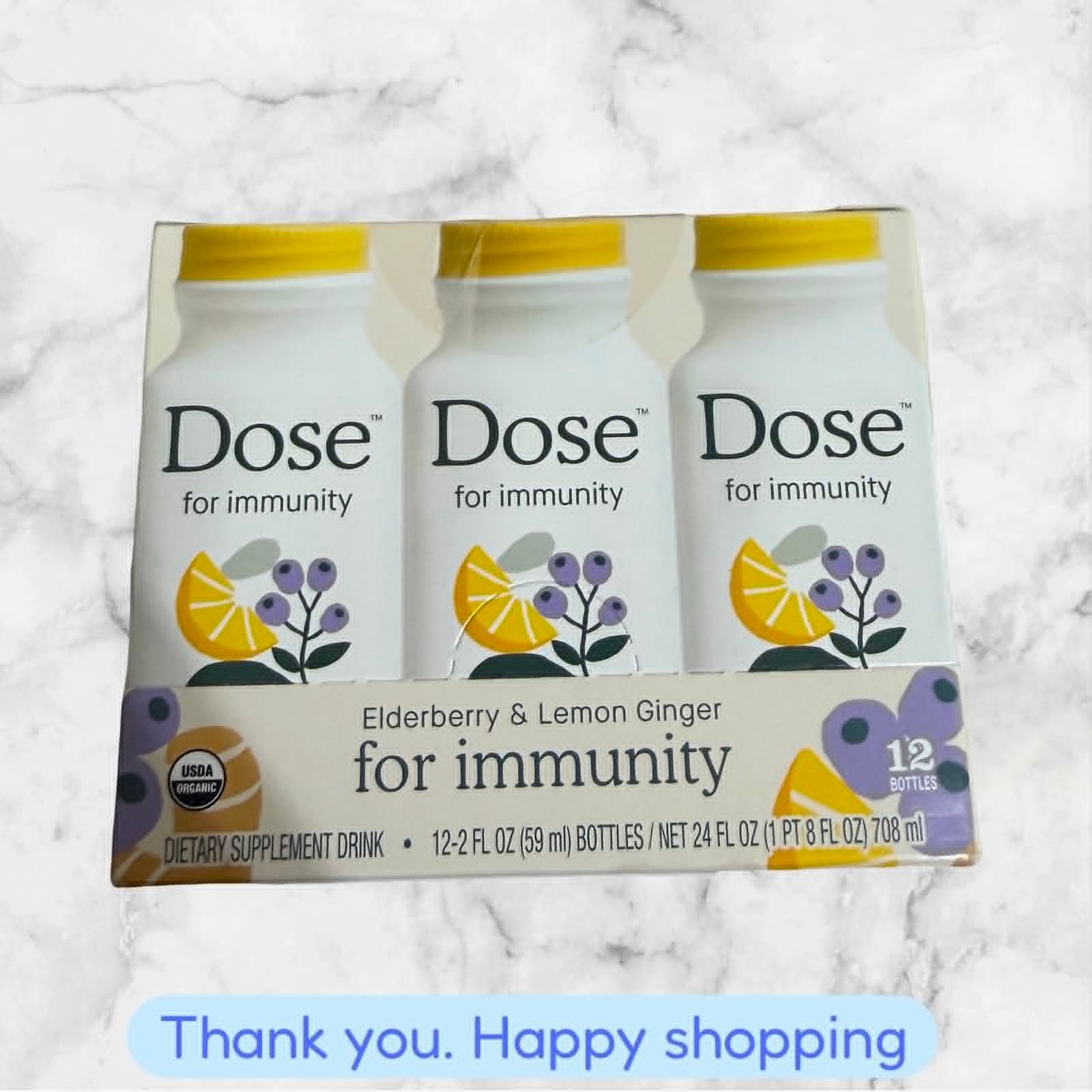 Dose for Immunity Shot Pack of 12 | Daily Immune Support 12-2 FL OZ NEW SHIPPING Dose for Immunity Shot Pack of 12 | Daily Immune Support 12-2 FL OZ NEW SHIPPING