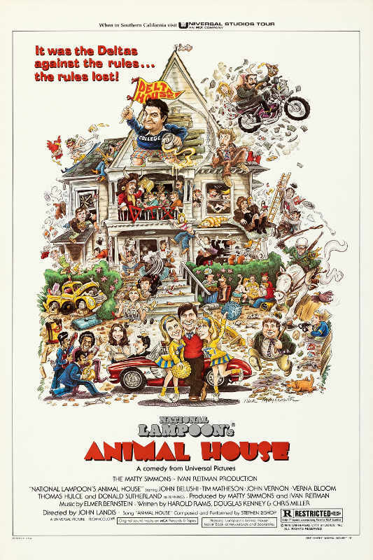 1978 ANIMAL HOUSE VINTAGE COMEDY MOVIE POSTER PRINT STYLE A 36x24 9MIL PAPER