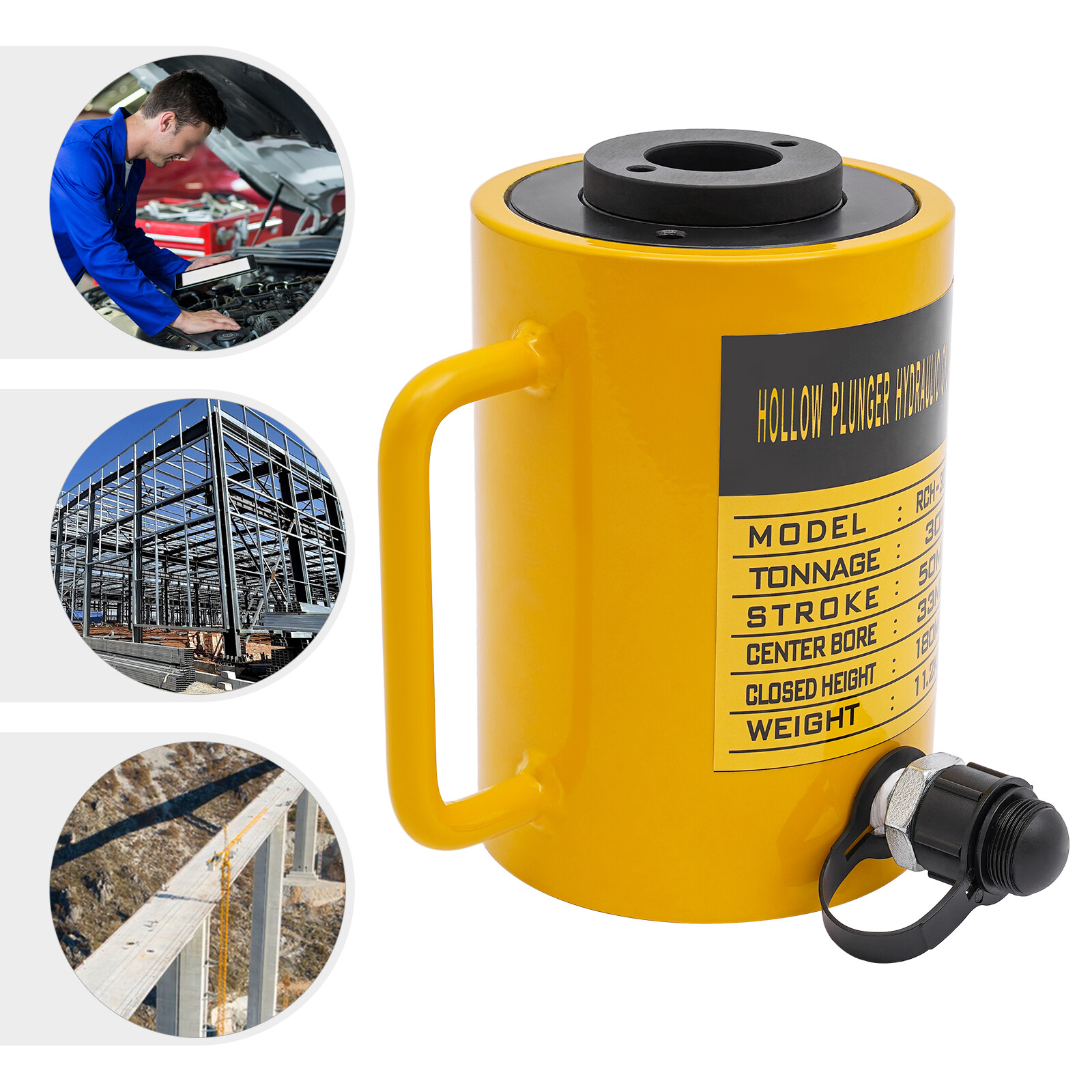 Hydraulic Cylinder Jack  Hydraulic Jack Yellow Hydraulic Jack 30T USA