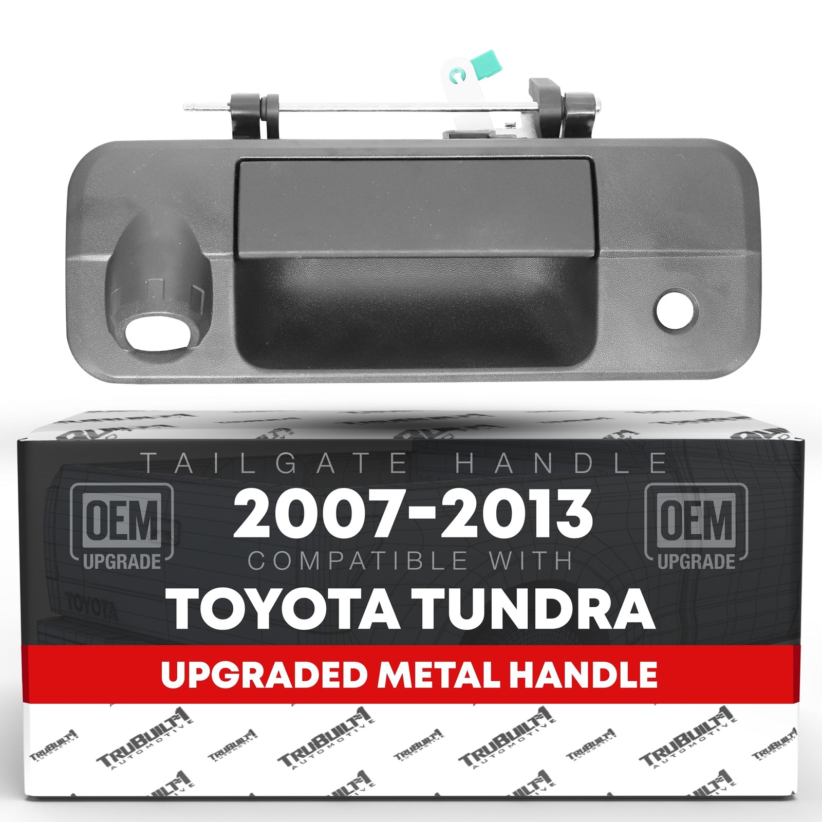 Tailgate Handle, Upgraded Metal for 2007-2013 Toyota Tundra, Textured Black -... Tailgate Handle, Upgraded Metal for 2007-2013 Toyota Tundra, Textured Black -...
