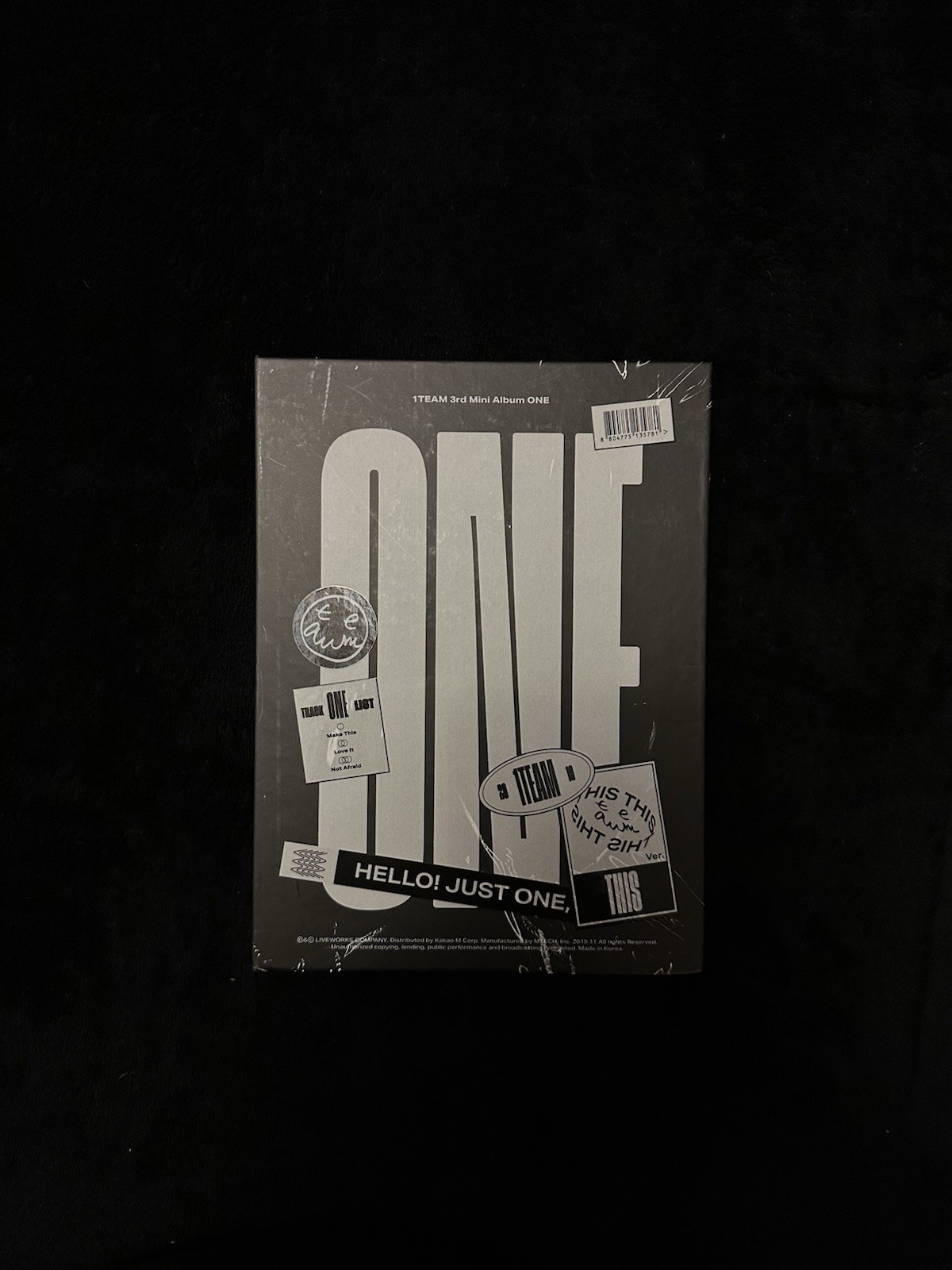 1Team 3rd Mini Album ONE with PhotoBook+Postcard+Bookmark+LyricBook+CD+Stickers 1Team 3rd Mini Album ONE with PhotoBook+Postcard+Bookmark+LyricBook+CD+Stickers