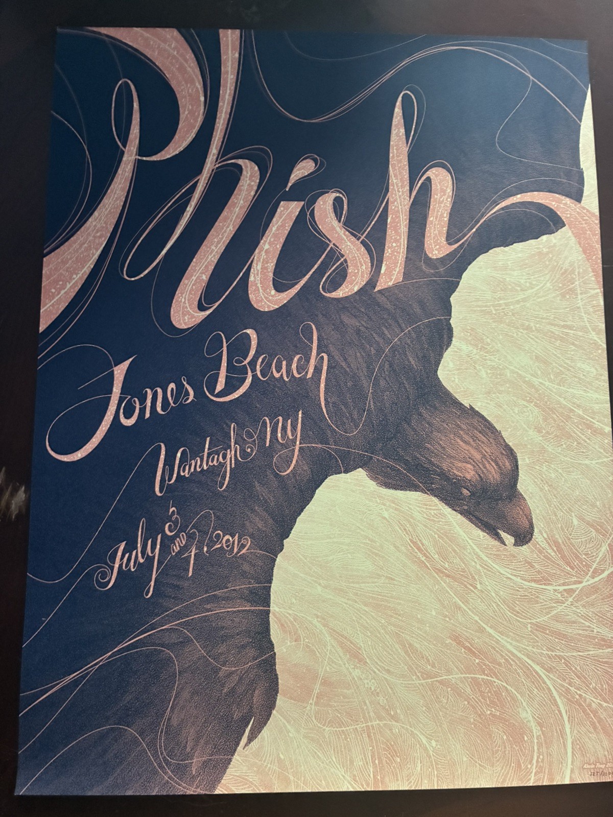 Phish Poster Jones Beach Wantagh NY July 3rd & 4th 2012 Kevin Tong #325