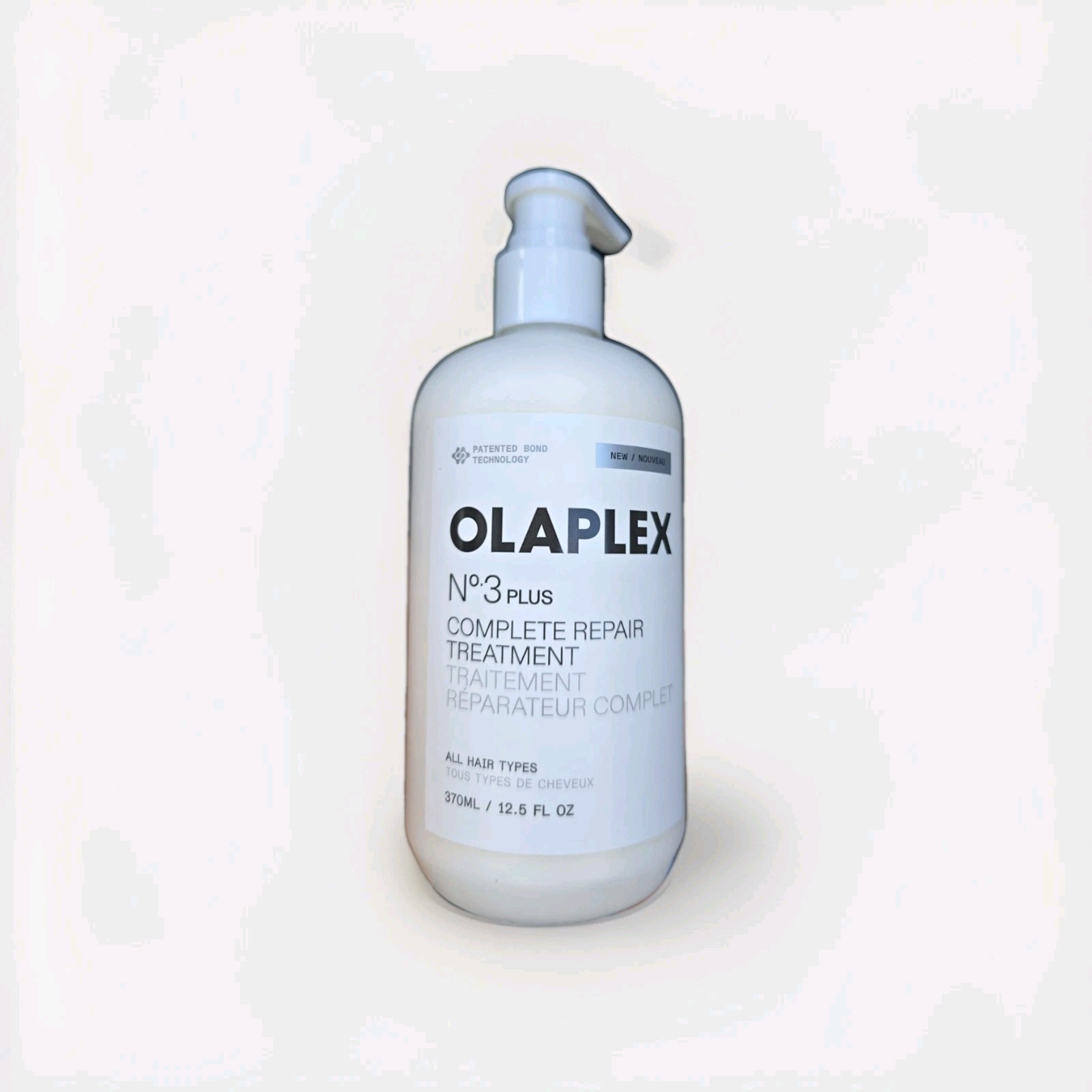 Olaplex No. 3 PLUS Complete Repair Treatment. For All Hair Types 12.5 fl oz Fr S Olaplex No. 3 PLUS Complete Repair Treatment. For All Hair Types 12.5 fl oz Fr S