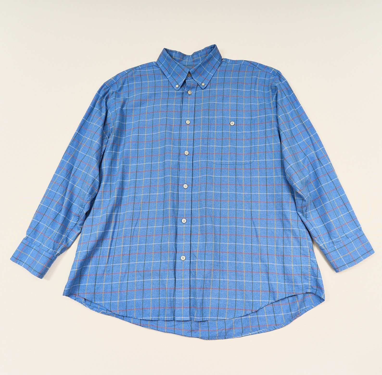 Orvis Country Twill Long Sleeve Button Down Shirt Mens XXL Blue Plaid India Orvis Country Twill Long Sleeve Button Down Shirt Mens XXL Blue Plaid India