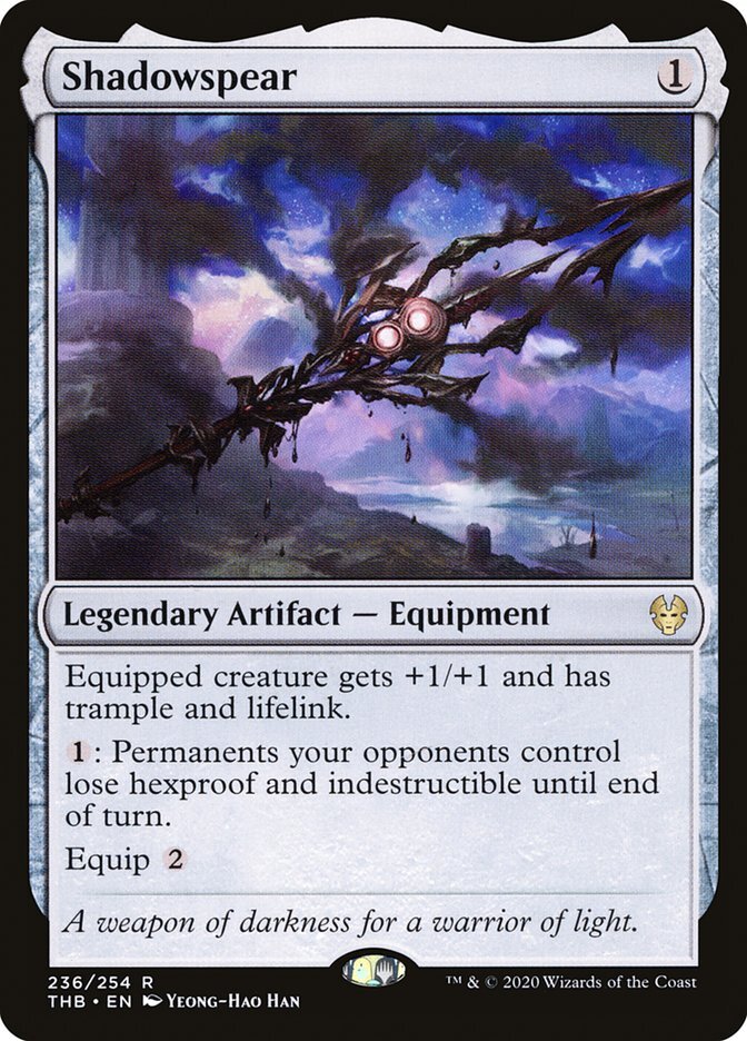 MTG Magic the Gathering Shadowspear (236/412) Theros Beyond Death LP MTG Magic the Gathering Shadowspear (236/412) Theros Beyond Death LP