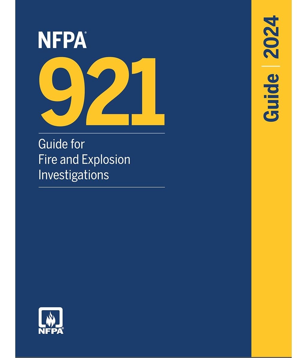 NFPA 921 Guide for Fire and Explosion Investigations 2024 ED PAPERBACK USA STOCK
