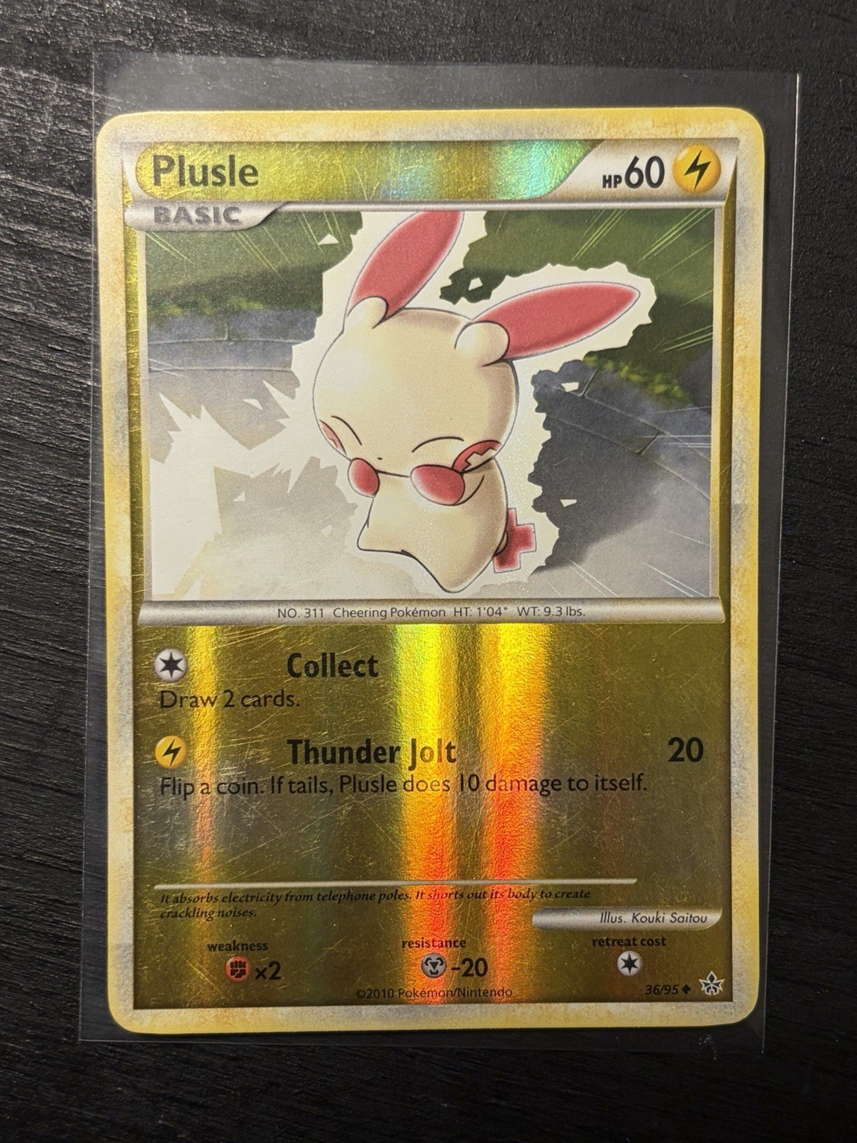 Plusle 36/95 Unleashed Reverse Holo - MP Plusle 36/95 Unleashed Reverse Holo - MP