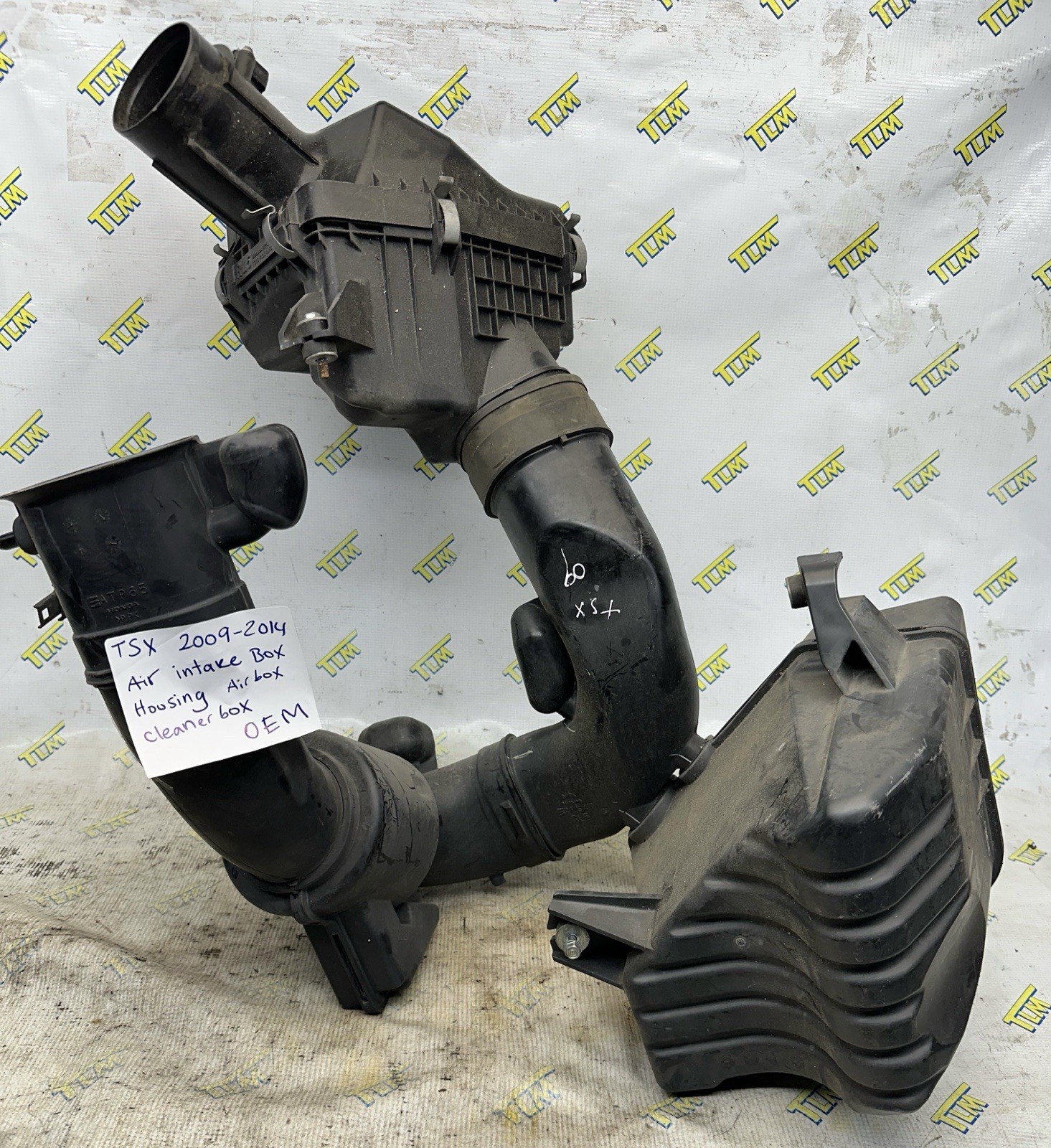 09-14 Acura TSX Engine Air Intake Cleaner Filter Box Housing Hoses 2010 11 OEM