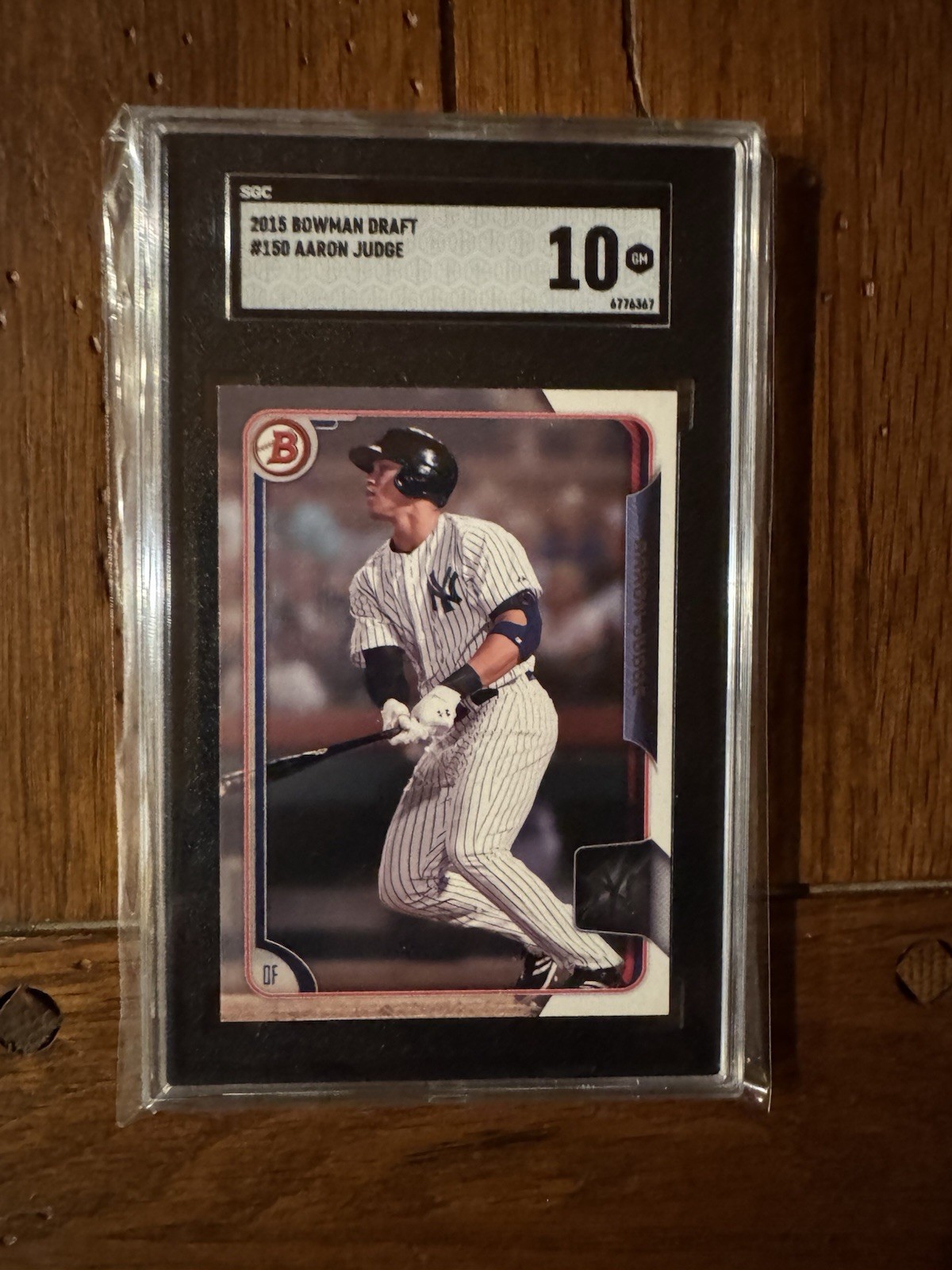 Graded 2015 Bowman Draft Aaron Judge RC #150 SGC 10 Gem Mint Yankees Rookie Card