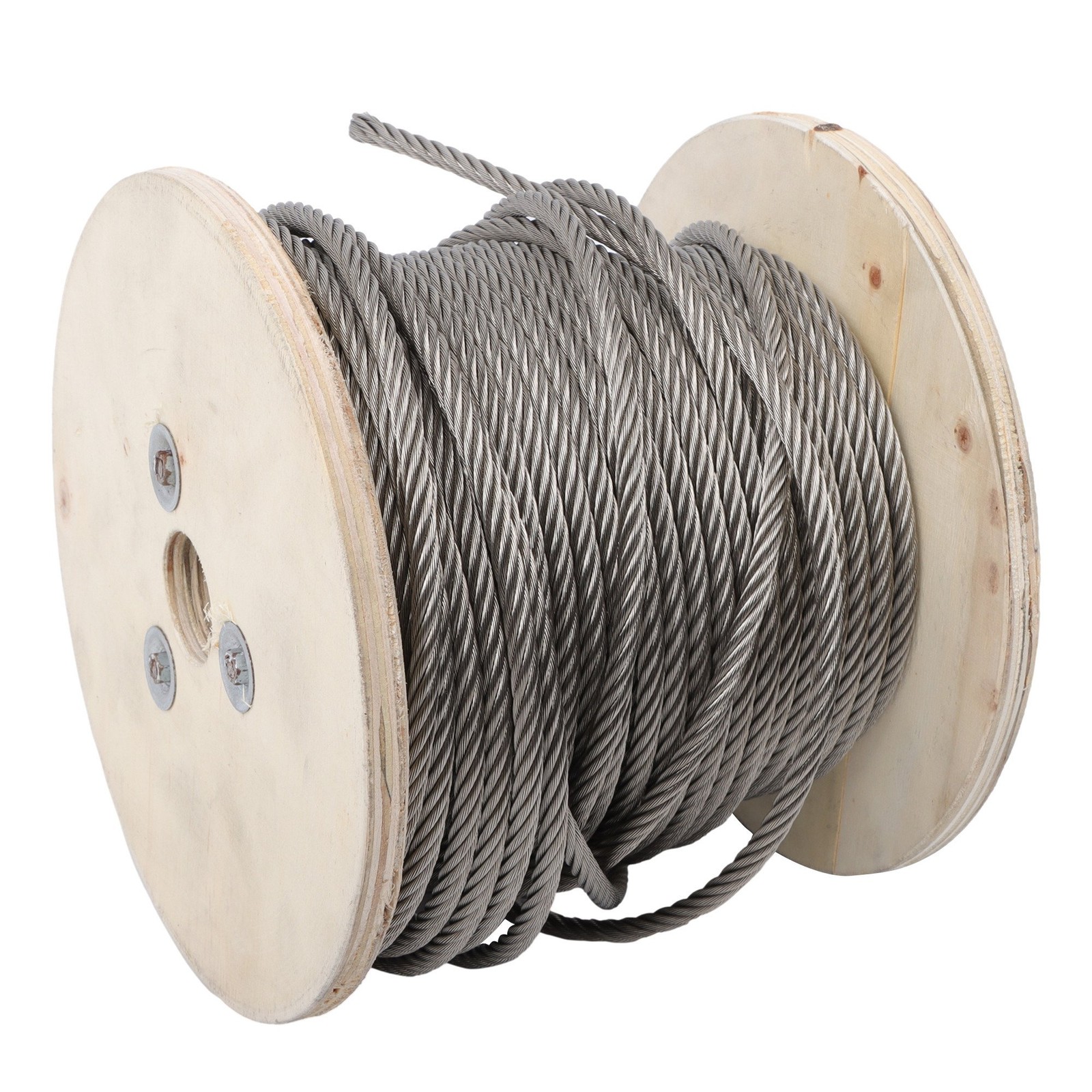 200 FT 1/4 Inch Stainless Steel Cable T304 7x19  Strands Wire Rope 6400 Lbs