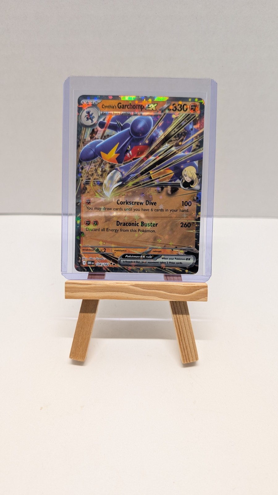 Pokémon TCG, Cynthia\'s Garchomp Ex 104/182 - Destined Rivals Pokémon TCG, Cynthia\'s Garchomp Ex 104/182 - Destined Rivals