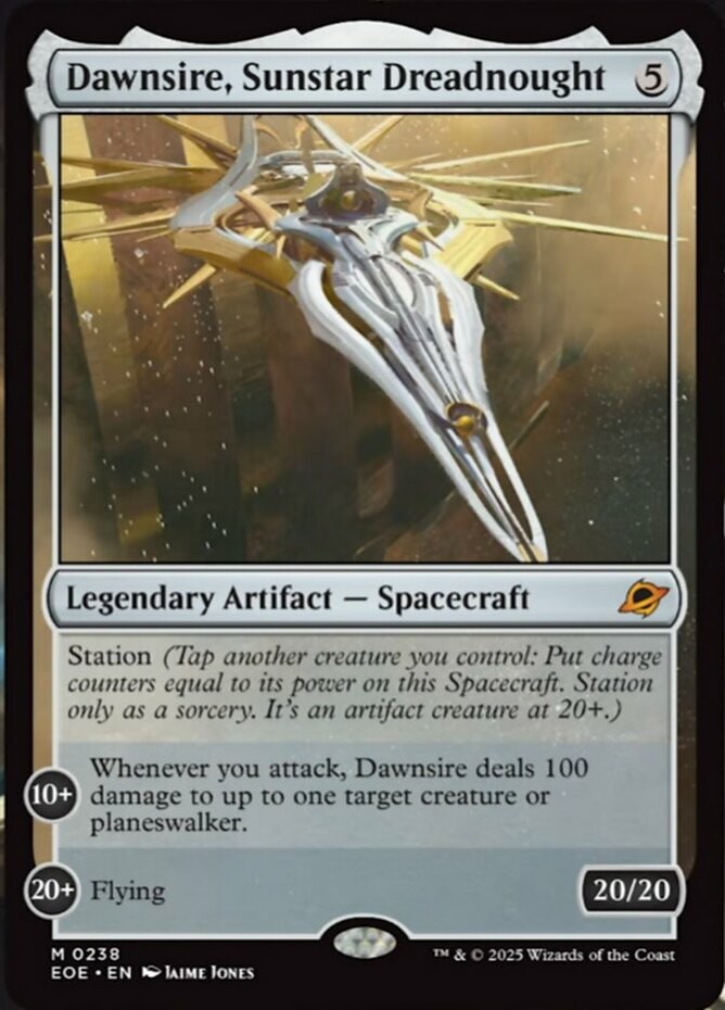 1x Dawnsire, Sunstar Dreadnought NM-Mint, English Edge of Eternities MTG Magic