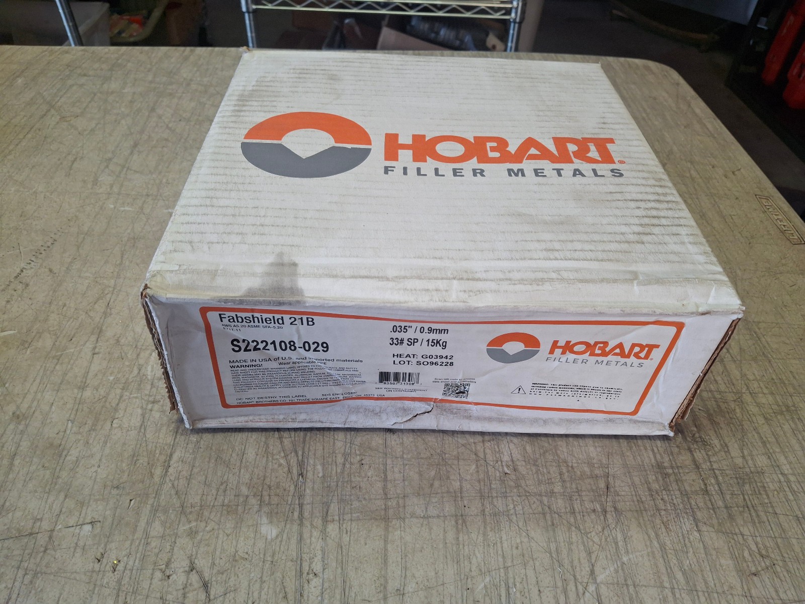 Hobart S222108-029 Fabshield® 21B Flux Cored Welding Wire 0.035 Hobart S222108-029 Fabshield® 21B Flux Cored Welding Wire 0.035