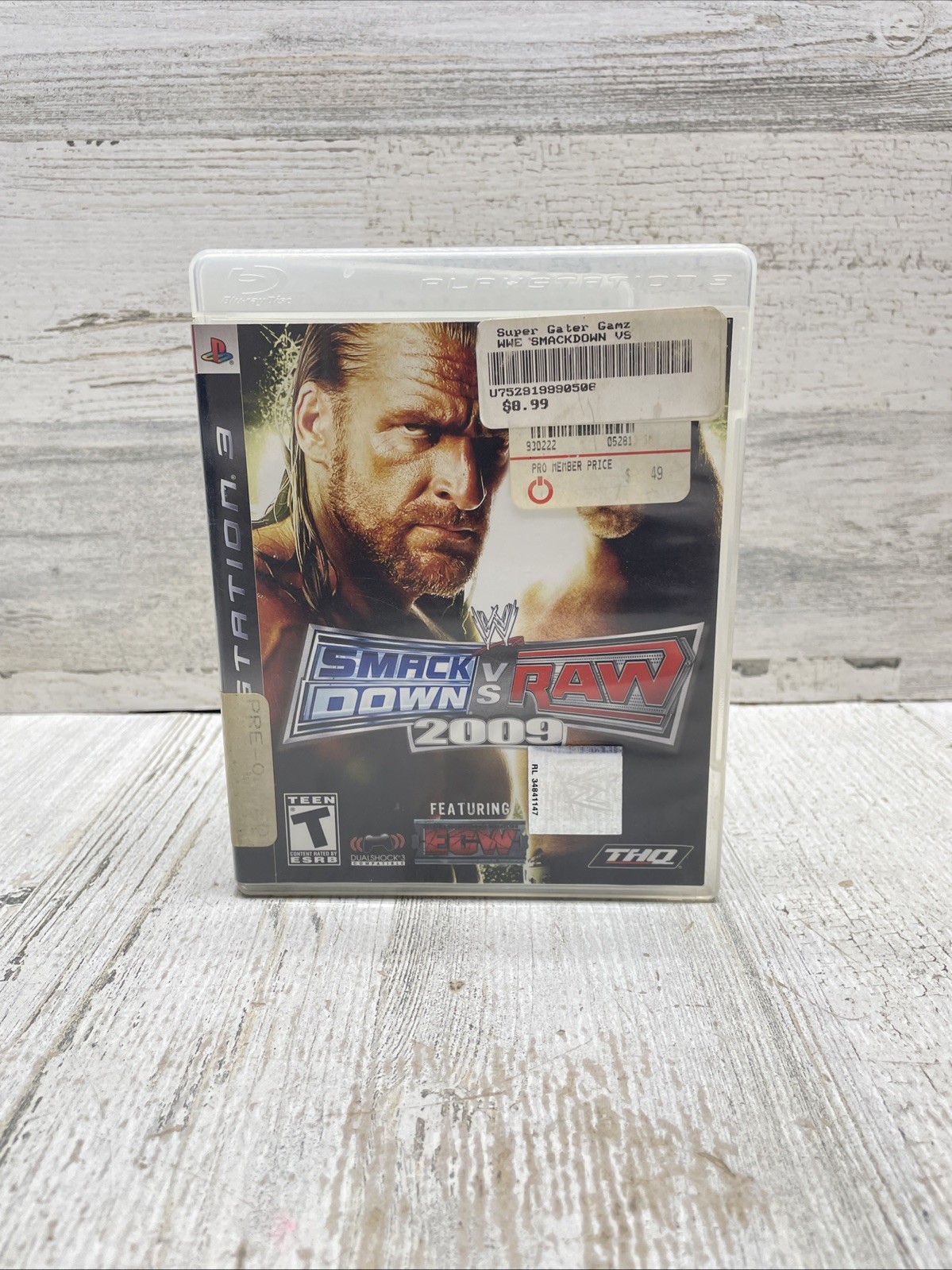 WWE SmackDown vs. Raw 2009 Sony Playstation 3 PS3 2008 CIB Complete Video Game