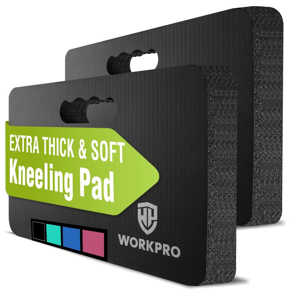 WORKPRO 2PC Extra Thick Kneeling Pad Soft Foam Cushioning Large Foam Kneeler Mat WORKPRO 2PC Extra Thick Kneeling Pad Soft Foam Cushioning Large Foam Kneeler Mat
