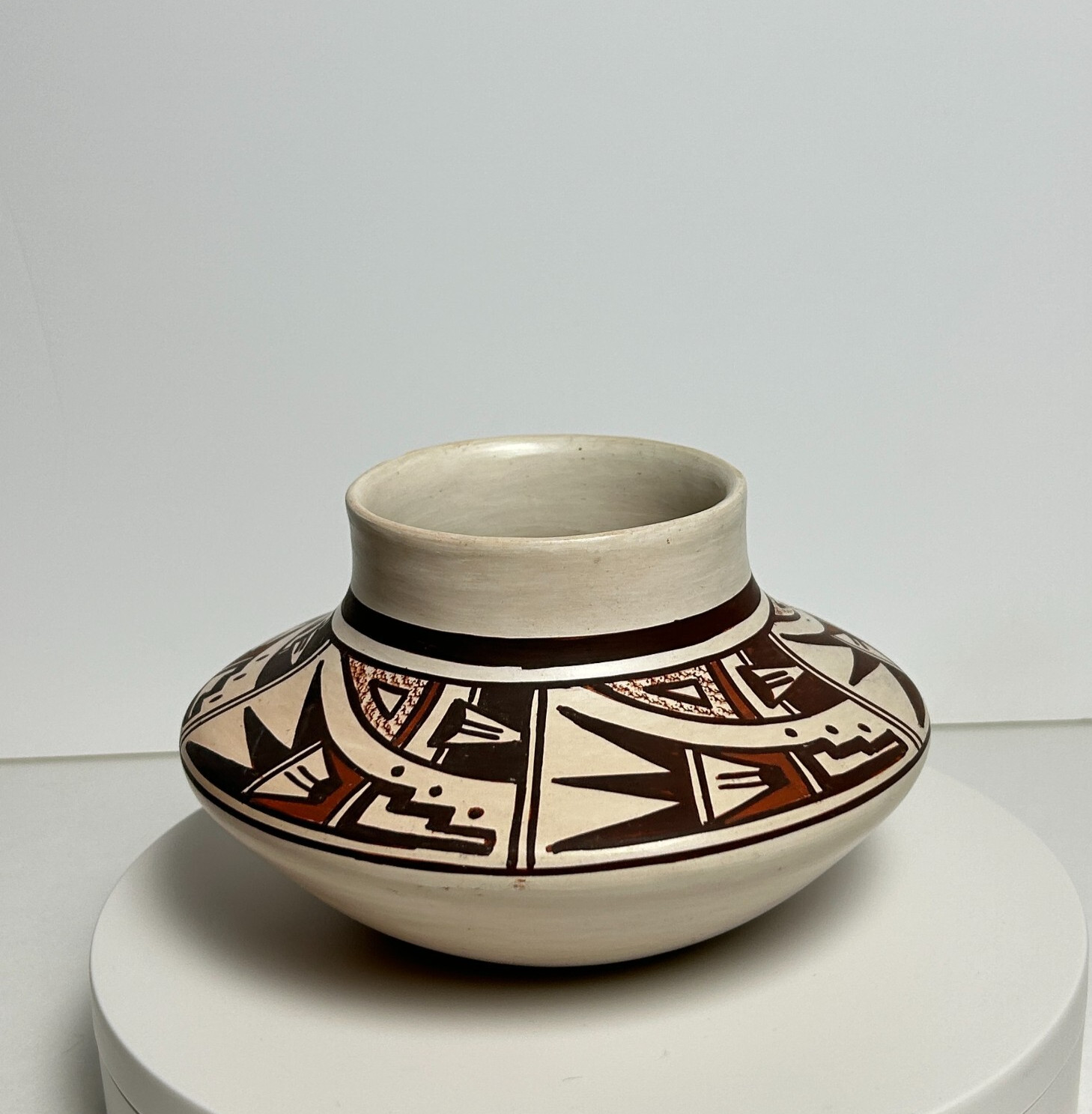 Hopi Pueblo Polychrome Jar by Claudina Lomakema ca 1980 Size: 6 Hopi Pueblo Polychrome Jar by Claudina Lomakema ca 1980 Size: 6