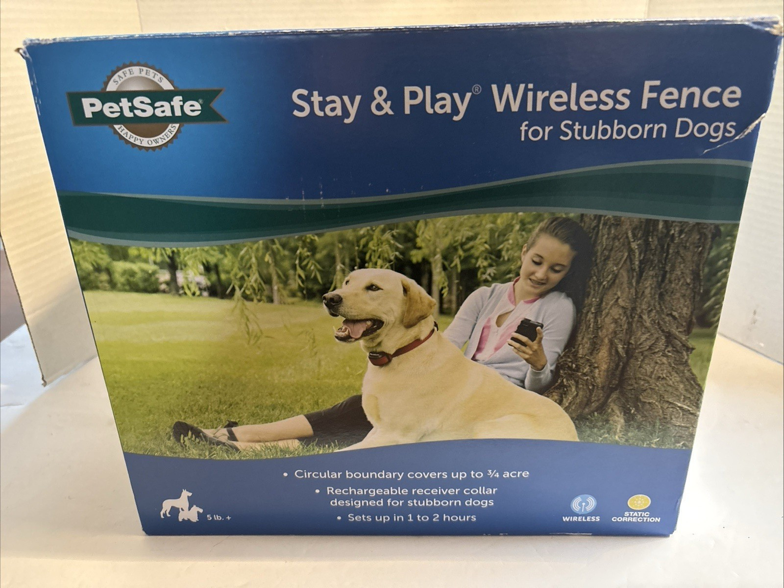 New PetSafe PIF00-13663 Stay and Play Wireless Fence for Stubborn Dogs In Box