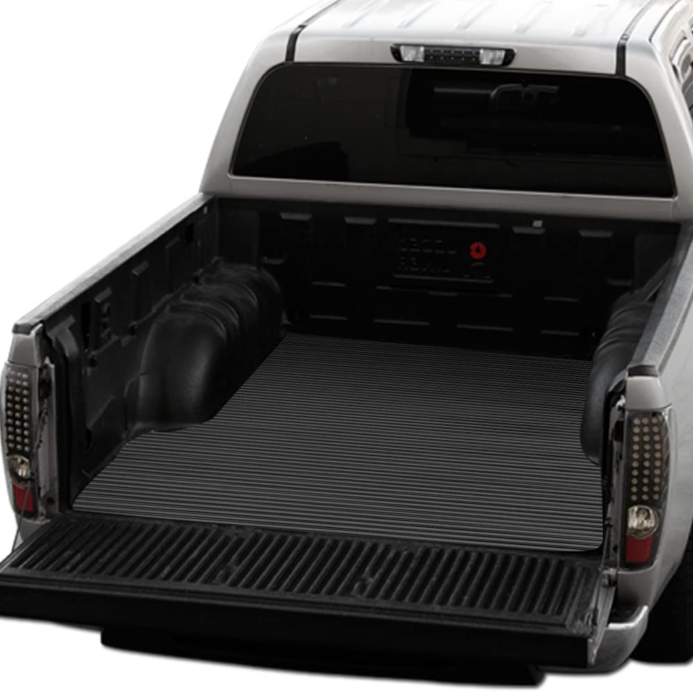Truck Bed Mat for Frontier Equator 2005-2021 6FT 72 Inch Black Rubber