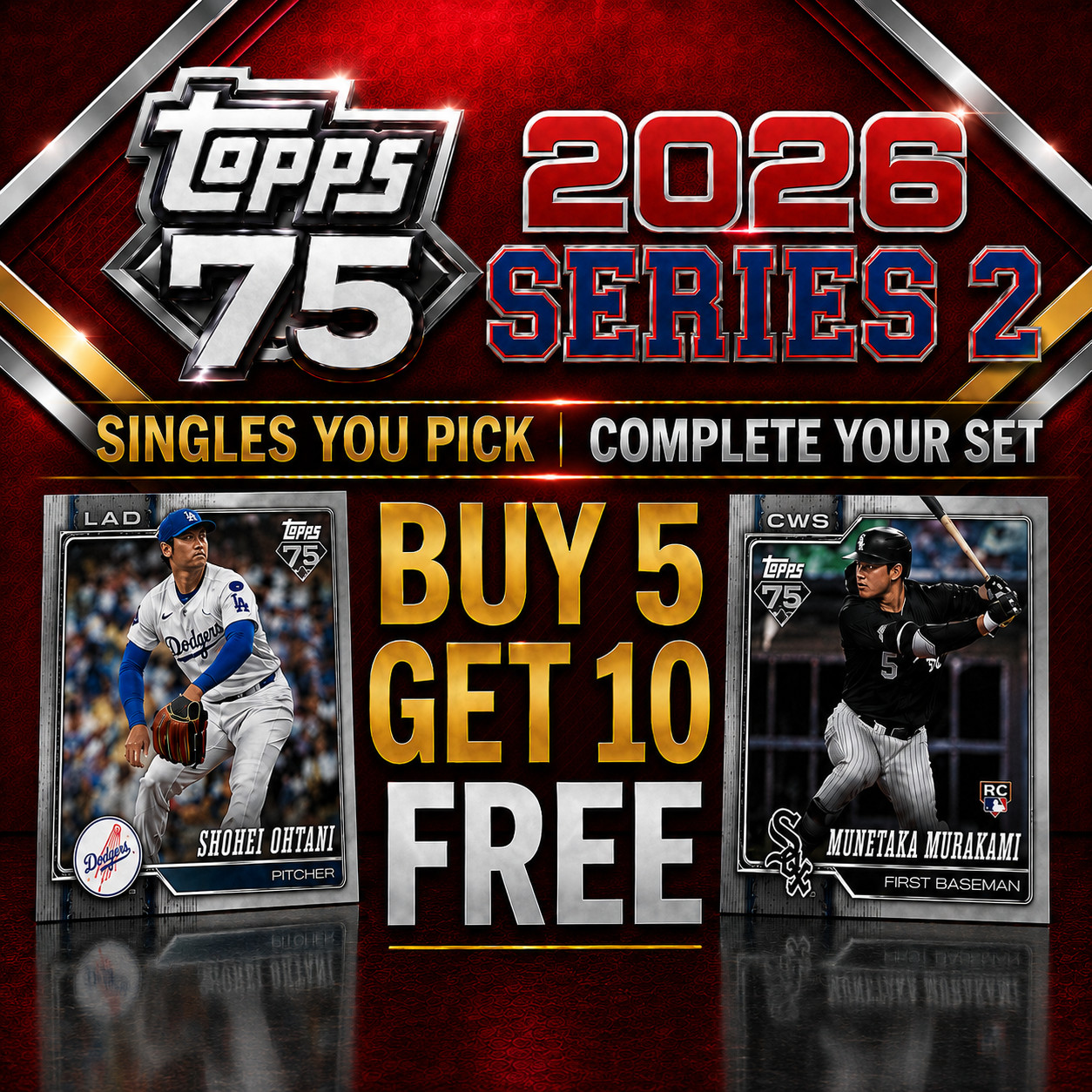 2026 Topps Series 2 Singles Cards 351-600 You Pick Complete Your Set Baseball