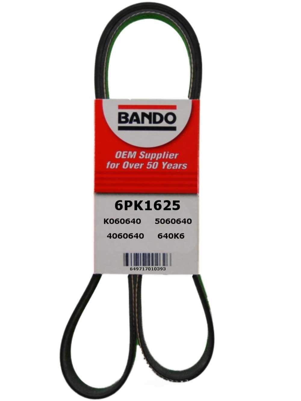 Accessory Drive Belt Bando 6PK1625