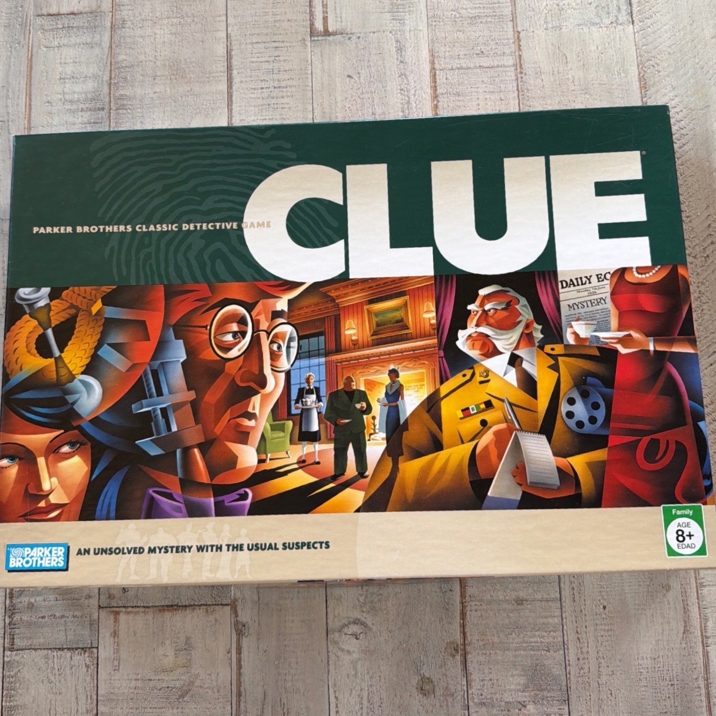 Parker Brothers Clue Board Game 2002 Classic Detective Murder Mystery Complete