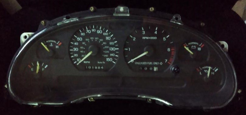 1994 1995 FORD MUSTANG 5.0L V8 150 MPH SPEEDOMETER GAUGE CLUSTER 101K NICE 1994 1995 FORD MUSTANG 5.0L V8 150 MPH SPEEDOMETER GAUGE CLUSTER 101K NICE