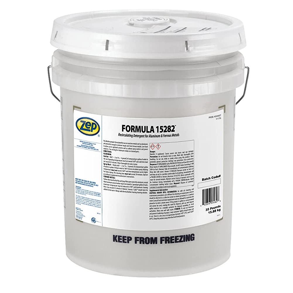 Zep Formula 15282 Recirculating Detergent for Aluminum and Ferrous Metals - 35