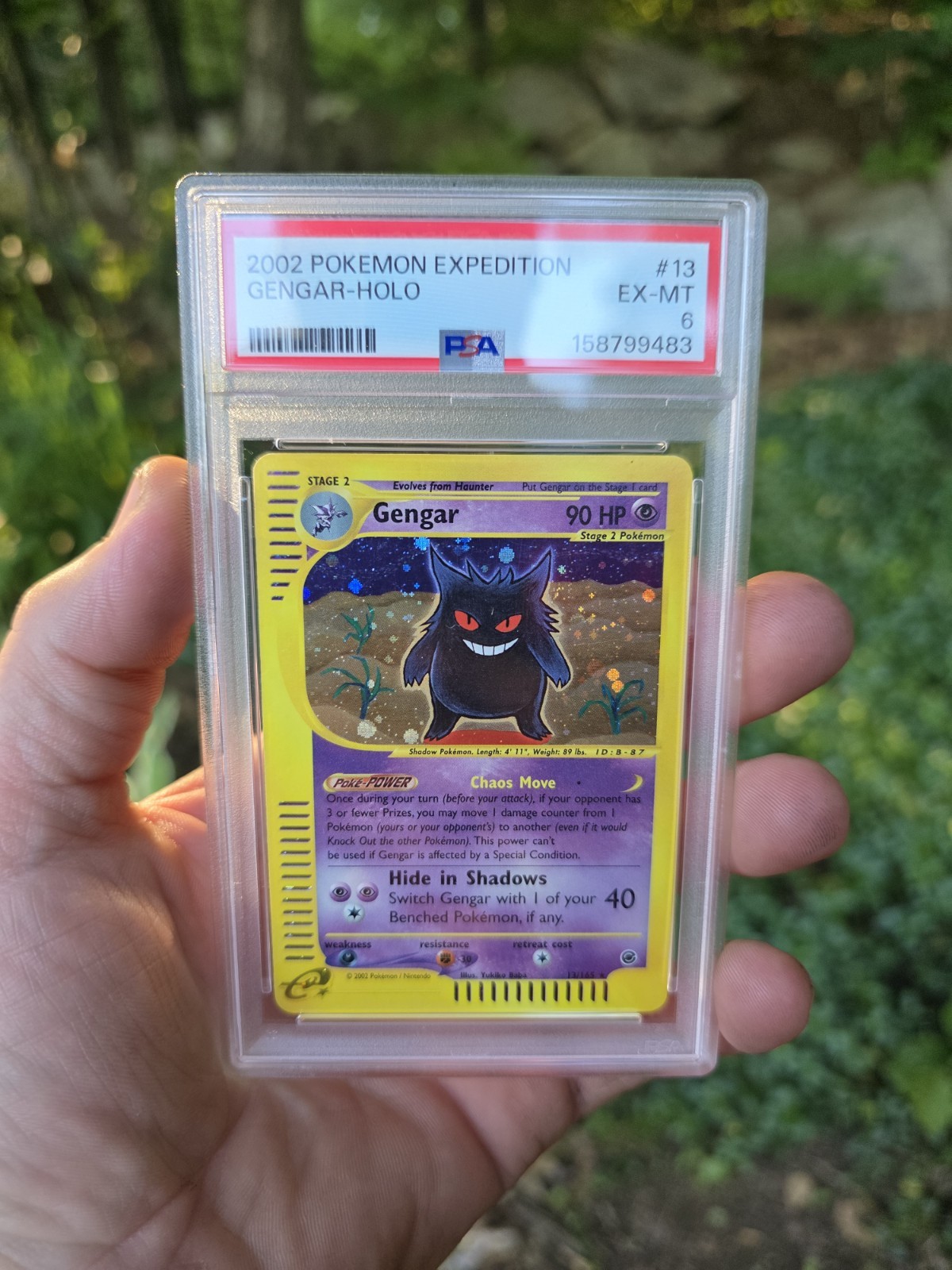 2002 Pokémon Expedition Gengar Holo Psa 6