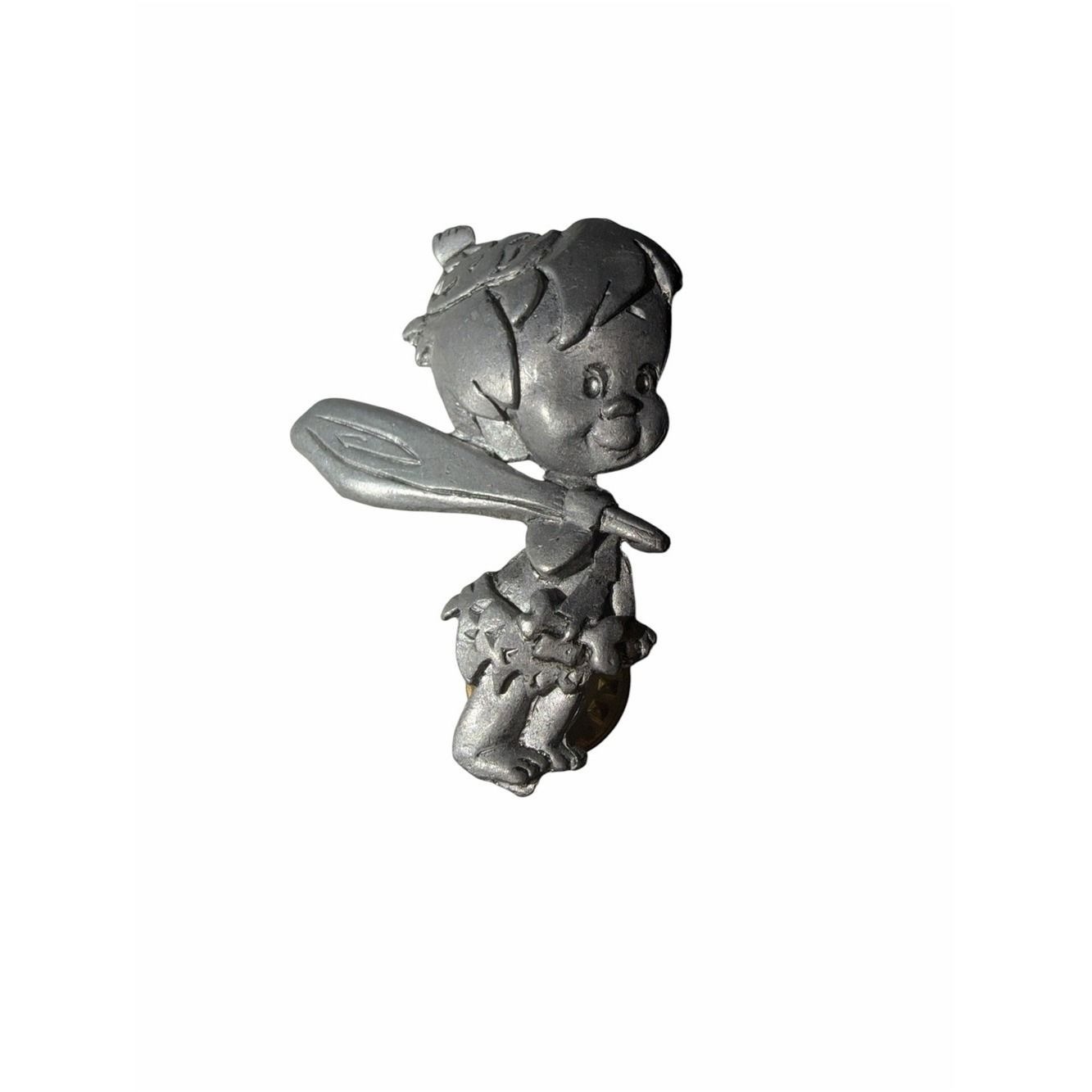 Vintage 1994 Silver Bamm-Bamm Rumble Pin