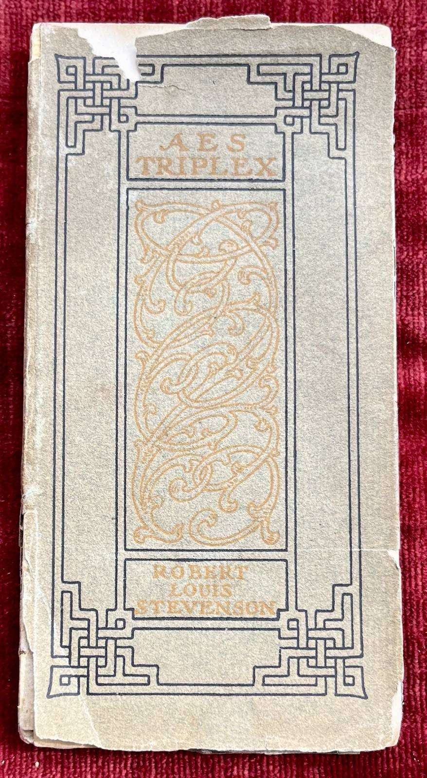 Vintage 1902 Antique Mini Book Es Triplex & Other Essays Robert Louis Stevenson