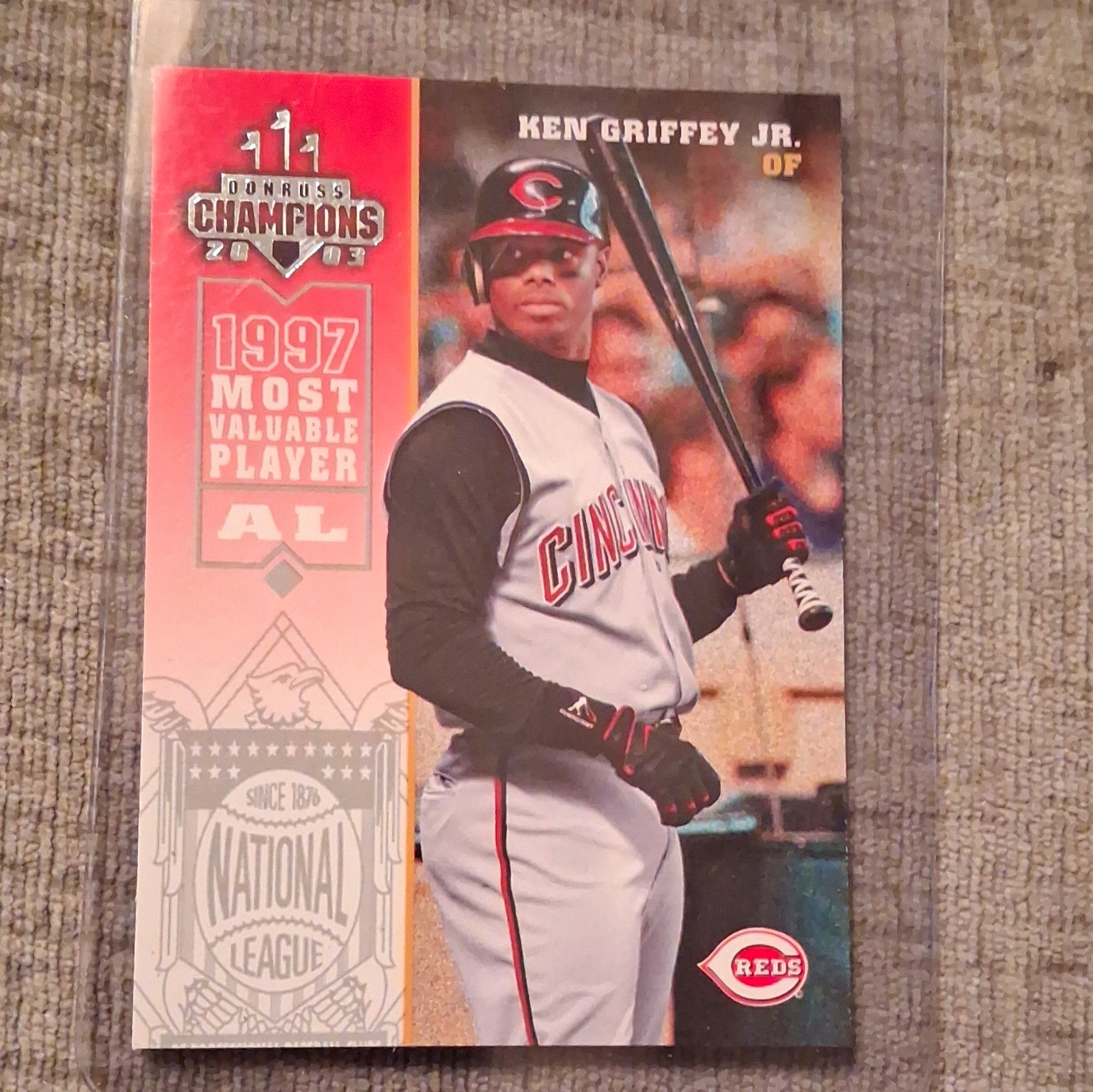 Donruss Champions 2003 Ken Griffey Jr. #111 Reds MLB 1997 MVP AL Insert